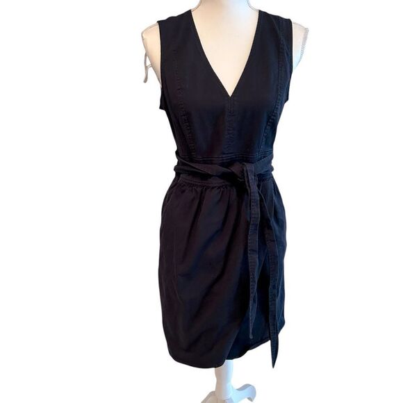 Marissa Webb Navy Tie Waist Dress Size 8 - Picture 4 of 9